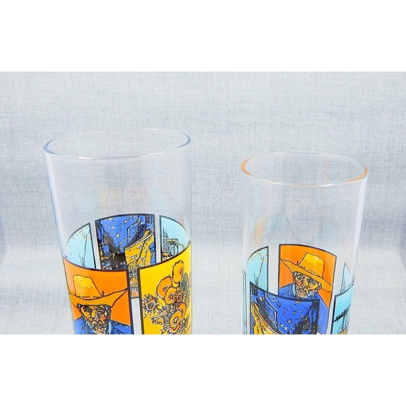 Spirits by Vincent Van Gogh Tall Shot Glasses Artwork Barware Drinkware Set of 2 - Picture 10 of 10
